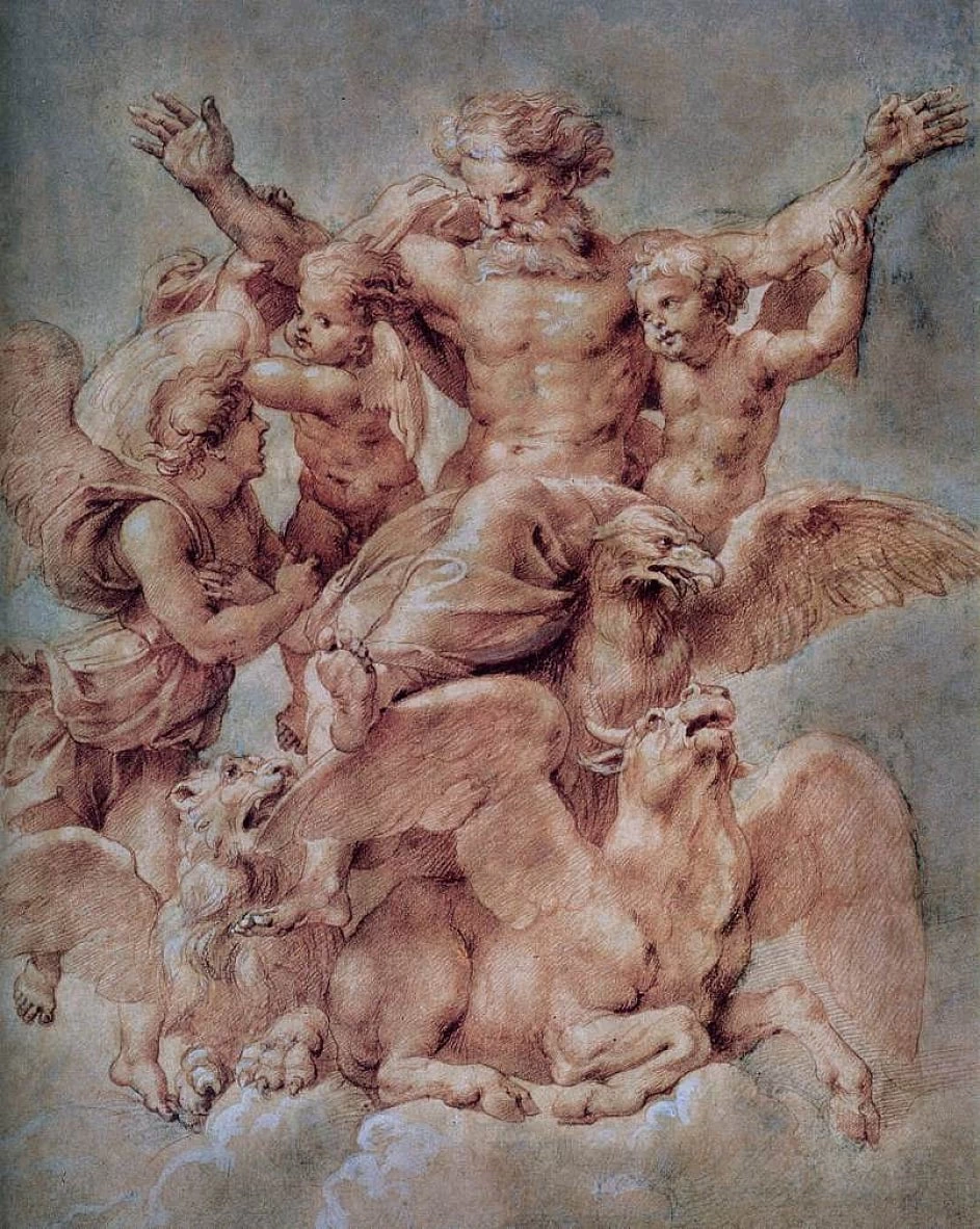 Sanzio - La visione di Ezechiele